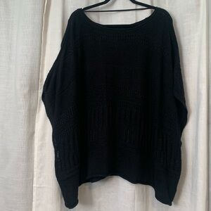 Torrid Women’s Plus sz Black sweater blouse sz 3/4